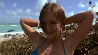 BangBros Remastered - Amateur brunette tries porno and swallows - 03/27/2014