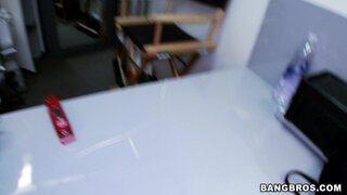 Back Room Facials - Big tit MILF squirts in the backroom - 04/26/2014