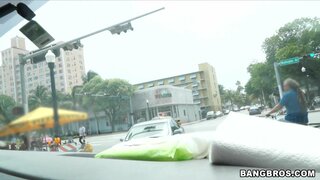 Bang Bus - Cute Blondie Gets Tricked on the Bus - 06/18/2014