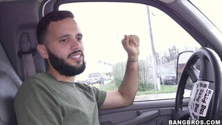 Bang Bus - Latina amateur picked up from jail - 07/23/2014