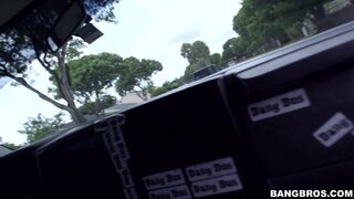 Bang Bus - Snagged a big tit white girl in town - 09/24/2014