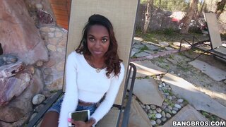 Brown Bunnies - Fat Ebony pussy gets stretched out! - 03/01/2015