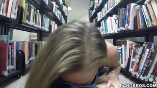 BlowJob Fridays - Smart chicks suck dick in the Library! - 04/03/2015