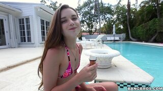 BangBros 18 - Barely Legal Petite Cutie Drilled By The Pool - 05/29/2015