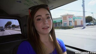 Bang Bus - Fucking (Over) a Hot Petite College Chick - 03/23/2016
