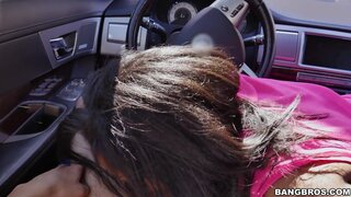 Brown Bunnies - Horny Student Gets Fucked In Car Outside University - 08/06/2016
