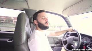Bang Bus - Colombian Hottie ditches friend for road dick - 09/21/2016