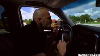 Big Tits, Round Asses - Nina Lopez slangs oranges and a fat ass - 10/27/2016