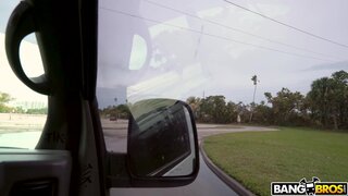 Bang Bus - 19 Year Old Beauty Hops on The Bus - 02/14/2018