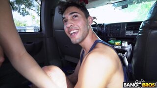Bang Bus - Pornstar Takes on Three Random Guys - 03/07/2018