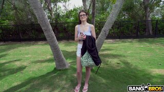 Bang Bus - Book Nerd Gets Fucked on The Bus - 08/08/2018