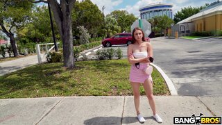 Bang Bus - Hottie With Perfect Tits Fucks for Money - 03/24/2021